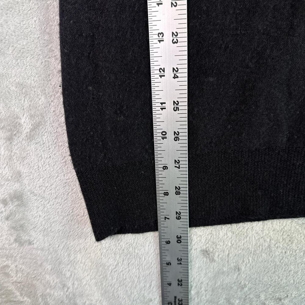 Velvet 100% Cashmere Sweater Women’s Medium Black Cowl Neck Luxury Soft Knit - Picture 4 of 7